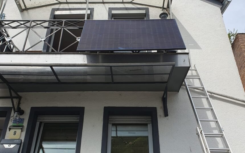 Solarmodul an einem Haus in Dausenau installiert