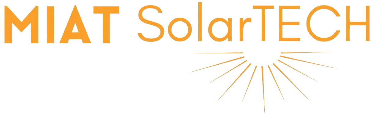 Logo von Miat Solartech GmbH mit Sonnensymbol